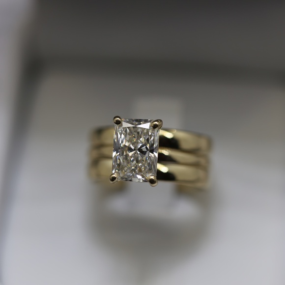 2 carat Diamond ring yellow gold - Picture 5 of 7